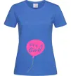 Жіноча футболка GIRL галочка Яскраво-синій Жіноча футболка GIRL галочка Яскраво-синій фото