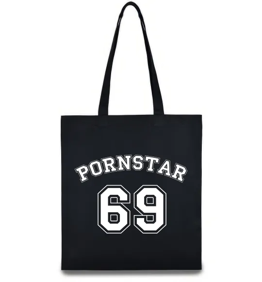 Эко-сумка Надпись PORNSTAR 69 Черный фото