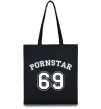 Эко-сумка Надпись PORNSTAR 69 Черный фото
