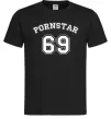 Чоловіча футболка Надпись PORNSTAR 69 Чорний фото