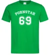 Чоловіча футболка Надпись PORNSTAR 69 Зелений фото