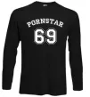 Лонгслив Надпись PORNSTAR 69 Черный фото