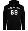 Чоловіча толстовка (худі) Надпись PORNSTAR 69 Чорний фото