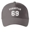 Кепка Надпись PORNSTAR 69 Сірий фото