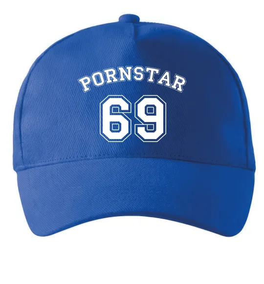 Кепка Надпись PORNSTAR 69 Яскраво-синій фото