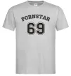 Мужская футболка Надпись PORNSTAR 69 Серый Мужская футболка Надпись PORNSTAR 69 Серый фото