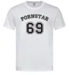 Мужская футболка Надпись PORNSTAR 69 Белый Мужская футболка Надпись PORNSTAR 69 Белый фото