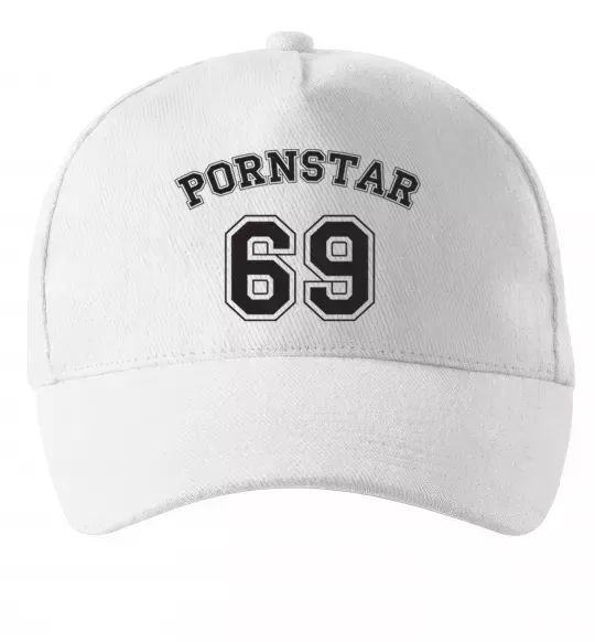 Кепка Надпись PORNSTAR 69 Белый фото