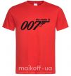 Мужская футболка MY NAME IS 007 Красный фото