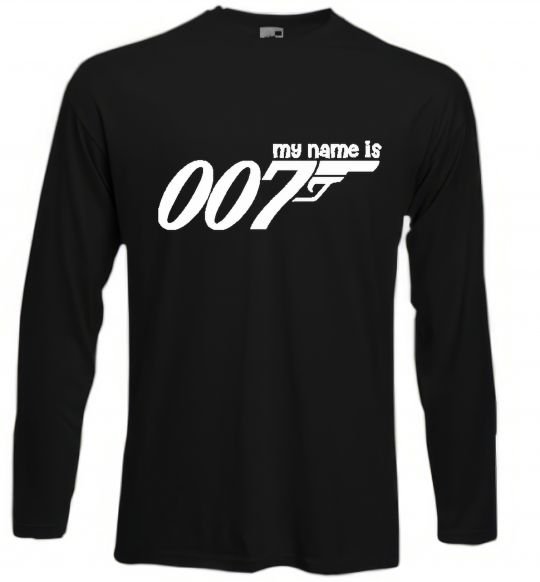 Реглан MY NAME IS 007 Черный фото