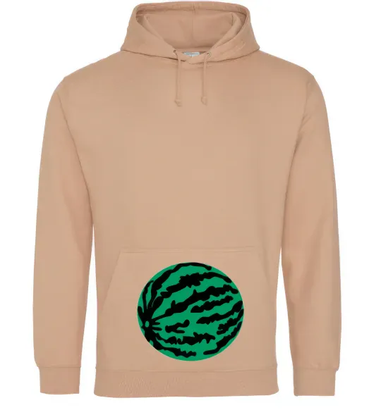 Жіноча толстовка (худі) Проковтнула кавун Пісочний фото