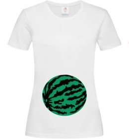 Жіноча футболка Проковтнула кавун Жіноча футболка Проковтнула кавун