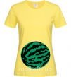 Женская футболка ПРОГЛОТИЛА АРБУЗ Лимонный фото