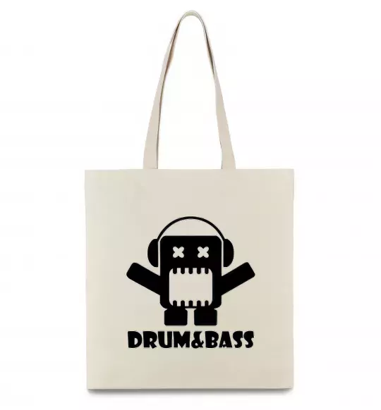 Эко-сумка DRUM&BASS Бежевый фото