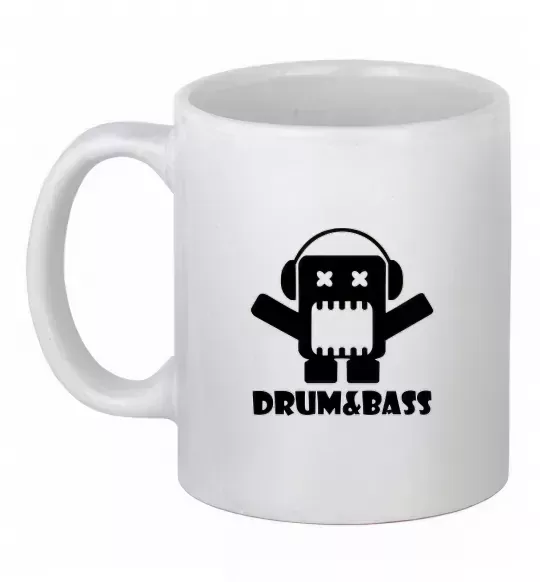 Чашка керамическая DRUM&BASS Белый фото