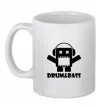 Чашка керамическая DRUM&BASS Белый фото