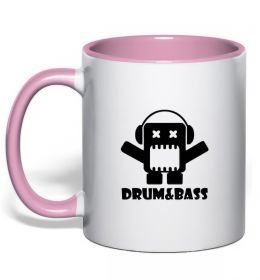 Чашка с цветной ручкой DRUM&BASS Чашка с цветной ручкой DRUM&BASS