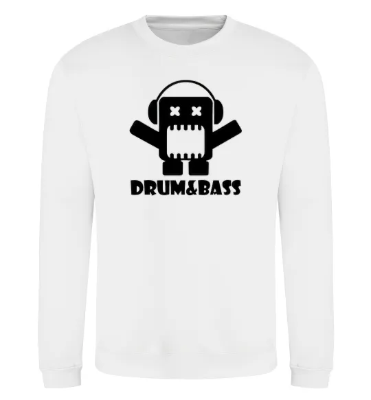 Світшот DRUM&BASS Білий фото