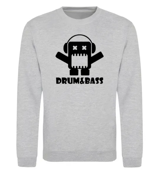 Світшот DRUM&BASS Сірий меланж фото