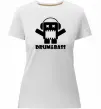 Женская премиум футболка DRUM&BASS Белый фото