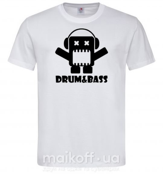 Чоловіча футболка DRUM&BASS Білий фото