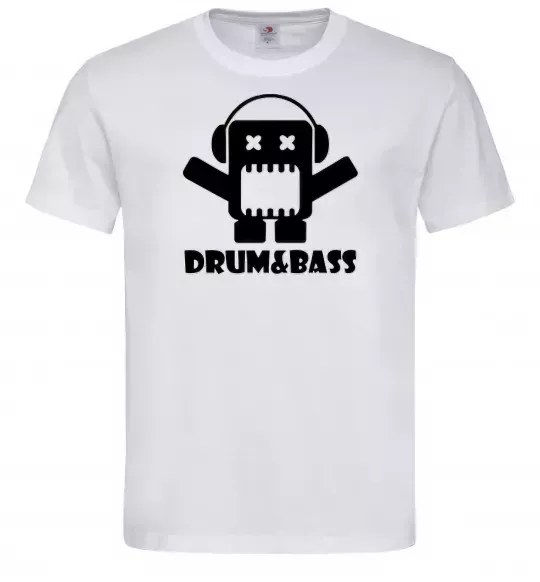 Чоловіча футболка DRUM&BASS Білий фото