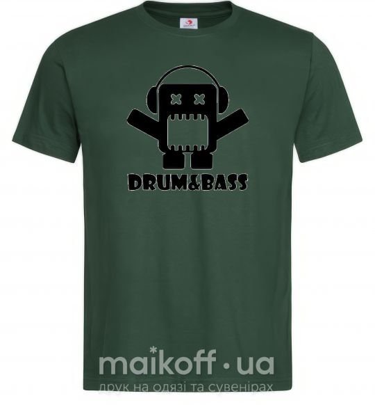 Чоловіча футболка DRUM&BASS Темно-зелений фото