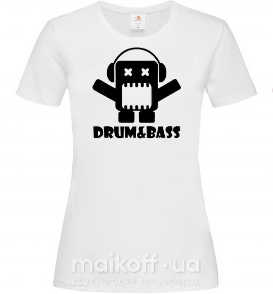 Женская футболка DRUM&BASS Белый фото