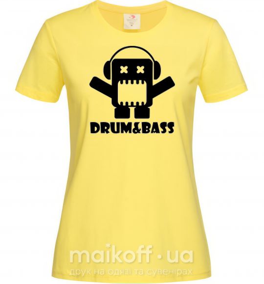 Женская футболка DRUM&BASS Лимонный фото