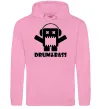 Мужская толстовка (худи) DRUM&BASS Розовый фото