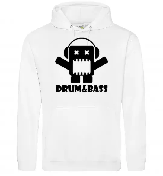 Жіноча толстовка (худі) DRUM&BASS Білий фото