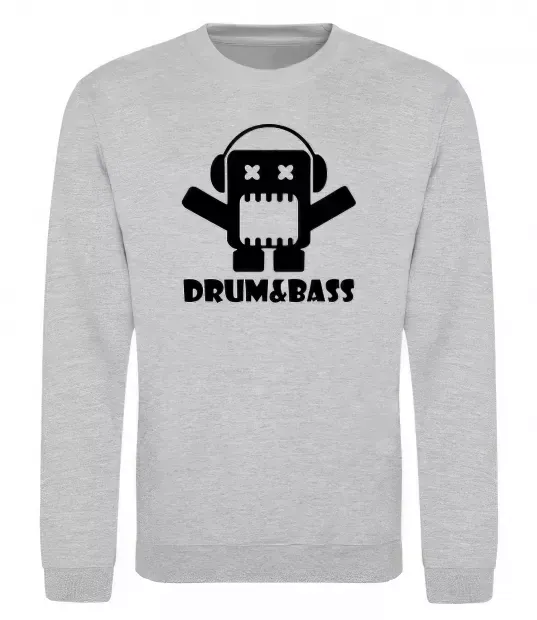 Свитшот DRUM&BASS Серый меланж фото
