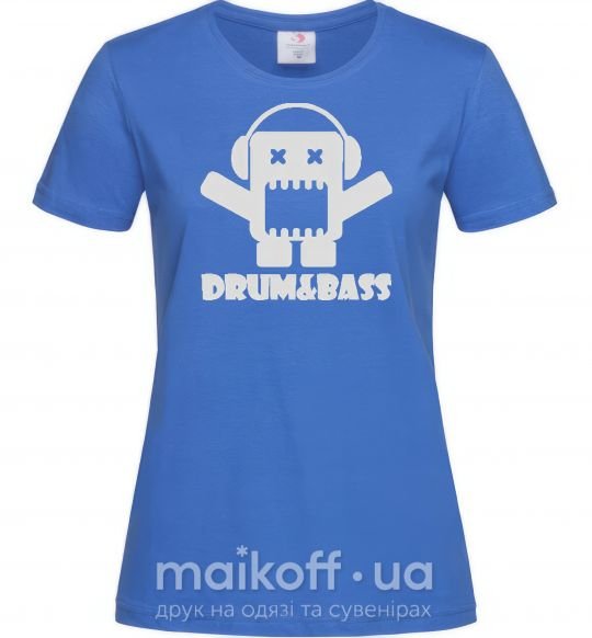 Жіноча футболка DRUM&BASS Яскраво-синій фото