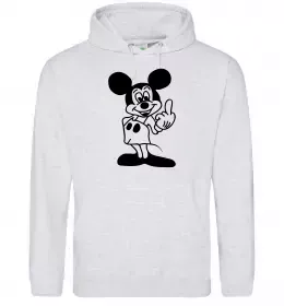 Мужская толстовка (худи) Чорно-білий Міккі Белый фото