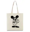 Еко-сумка Міккі Маус №2 Бежевий фото
