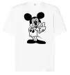 Футболка Оверсайз Міккі Маус №2 Белый фото