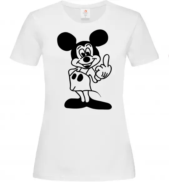 Женская футболка Міккі Маус №2 Белый фото