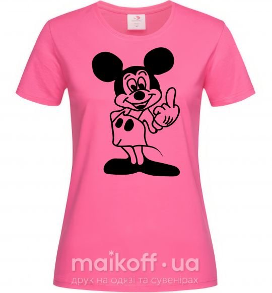 Женская футболка МИККИ МАУС №2 Ярко-розовый фото
