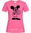 Женская футболка МИККИ МАУС №2 Ярко-розовый фото