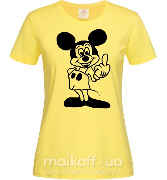 Женская футболка МИККИ МАУС №2 Лимонный фото