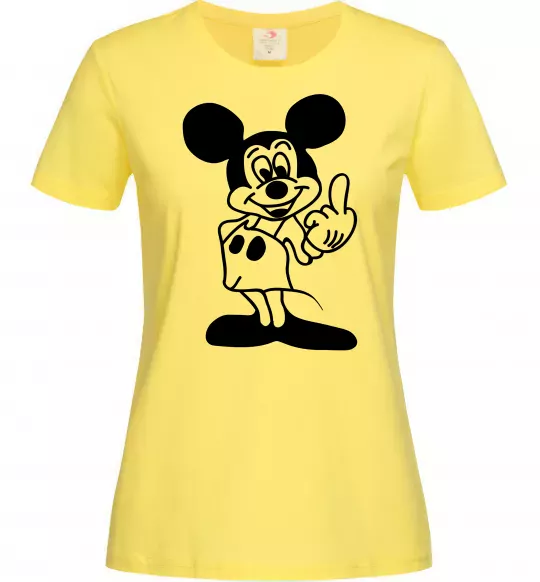Женская футболка Міккі Маус №2 Лимонный фото