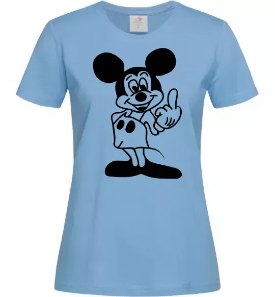 Женская футболка Міккі Маус №2 Голубой фото