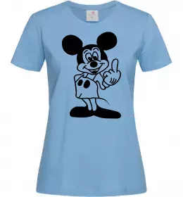 Женская футболка Чорно-білий Міккі Лимонный фото