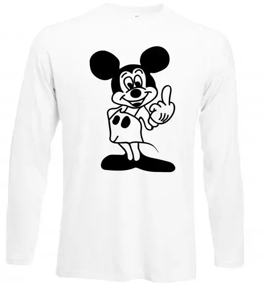 Лонгслив Міккі Маус №2 Белый фото