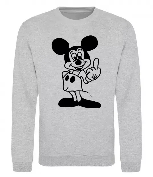 Свитшот Міккі Маус №2 Серый меланж фото