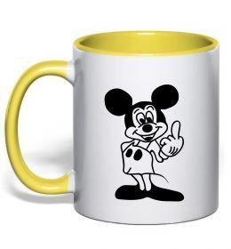 Чашка с цветной ручкой Міккі Маус №2