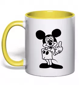 Чашка з кольоровою ручкою