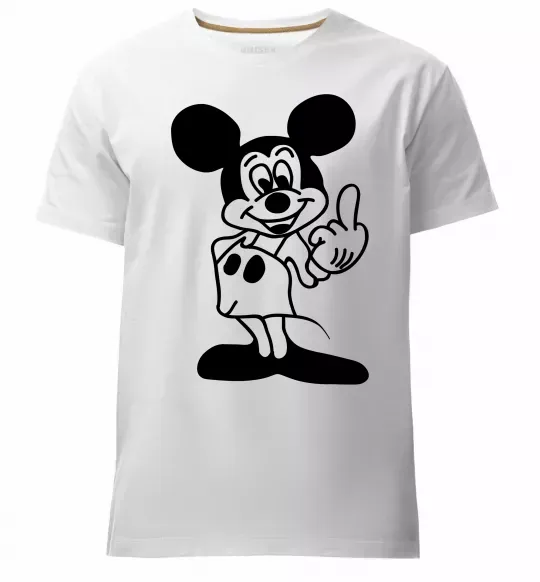 Мужская премиум футболка Міккі Маус №2 Белый фото