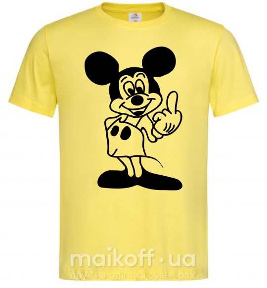 Мужская футболка МИККИ МАУС №2 Лимонный фото