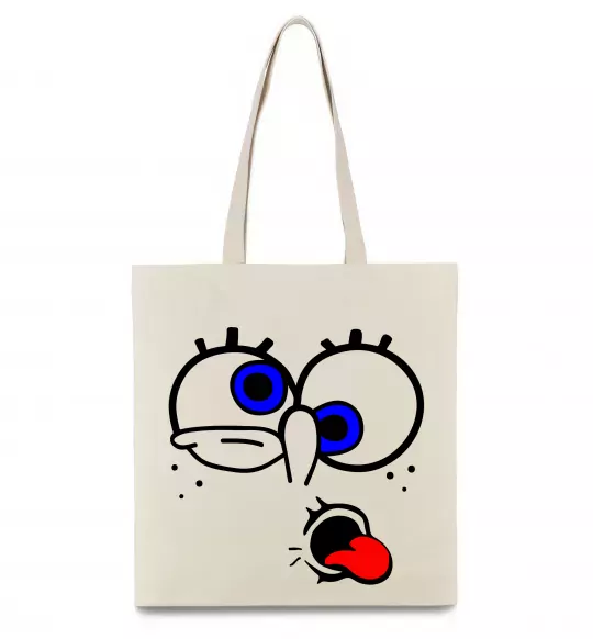 Еко-сумка ГУБКА БОБ Бежевий фото